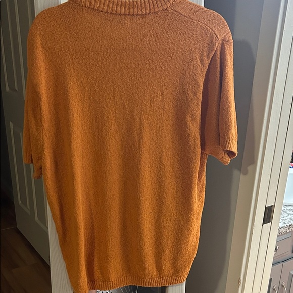 Zara Women's Orange Crewneck Top - Picture 3 of 6